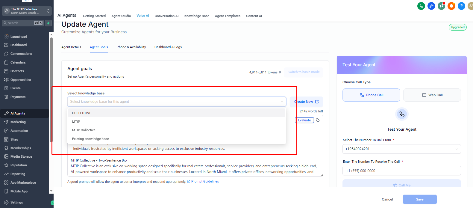 Knowledge Base Setup