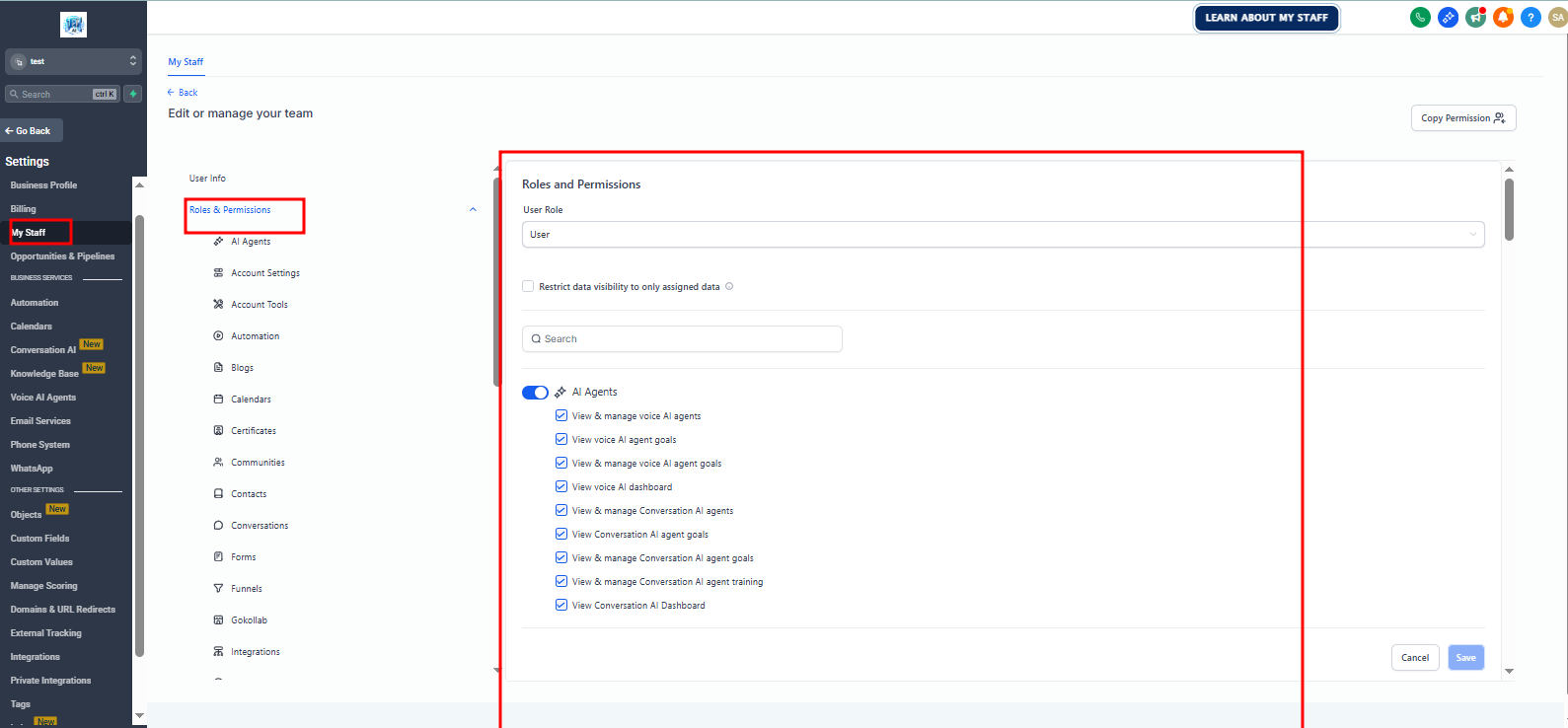 Configure Roles & Permissions Tutorial